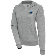 Seattle Mariners Antigua Women's Cooperstown Victory Pullover Hoodie Heather Gray
