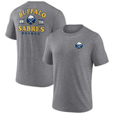 Buffalo Sabres Winger Tri-Blend T-Shirt Heather Gray