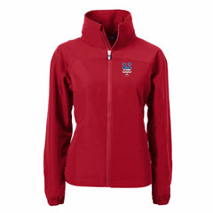 New York Mets Cutter & Buck Women's Charter Eco Recycled Full-Zip Jacket Red