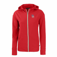 San Diego Padres Cutter & Buck Women's Daybreak Eco Recycled Full-Zip Hoodie Red