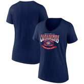 Montreal Canadiens Women's Slapshot V-Neck T-Shirt Navy