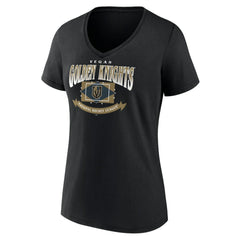 Vegas Golden Knights Women's Slapshot V-Neck T-Shirt Black