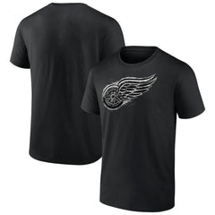 Detroit Red Wings Iced Out T-Shirt Black