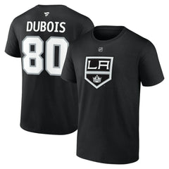 Pierre-Luc Dubois Los Angeles Kings Fanatics Authentic Stack Name & Number T-Shirt Black