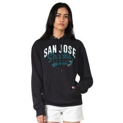 San Jose Sharks G-III 4Her by Carl Banks Women's Filigree Logo Pullover Hoodie – Black