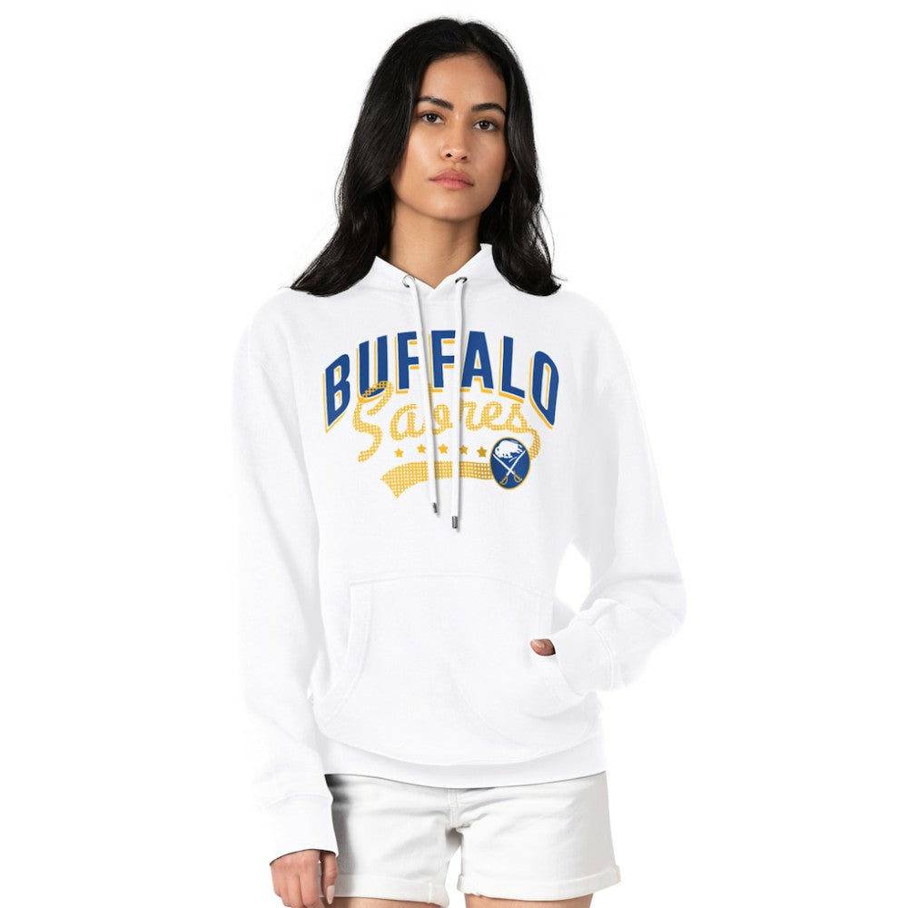 Buffalo Sabres G-III 4Her by Carl Banks Women's Filigree Logo Pullover Hoodie – White
