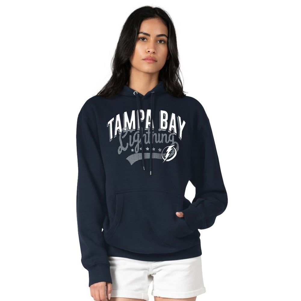 Tampa Bay Lightning G-III 4Her by Carl Banks Women's Filigree Logo Pullover Hoodie – Navy