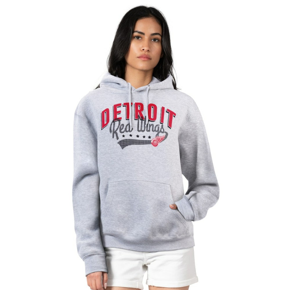 Detroit Red Wings G-III 4Her by Carl Banks Women's Filigree Logo Pullover Hoodie – Gray