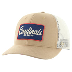 St. Louis Cardinals Glory Daze Trucker Adjustable Hat Khaki | 47 brand
