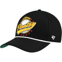 Pittsburgh Pirates Wax Pack Collection Premier Hitch Adjustable Hat Black | 47 brand