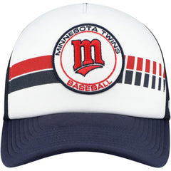 Minnesota Twins Cooperstown Collection Wax Pack Express Trucker Adjustable Hat White/Navy | 47 brand