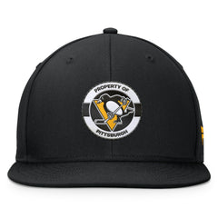 Pittsburgh Penguins Fanatics Authentic Pro Training Camp Snapback Hat Black
