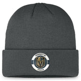 Vegas Golden Knights Fanatics Authentic Pro Training Camp Cuffed Knit Hat Charcoal