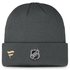Vegas Golden Knights Fanatics Authentic Pro Training Camp Cuffed Knit Hat Charcoal