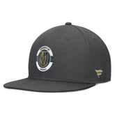 Vegas Golden Knights Fanatics Authentic Pro Training Camp Snapback Hat Charcoal