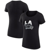Los Angeles Kings G-III 4Her by Carl Banks Women's Super-Slim Fit Lightweight Filigree Logo T-Shirt – Black
