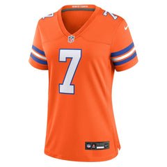 John Elway Denver Broncos Women's Mile High Collection 1977 Throwback Player Game Jersey - Orange