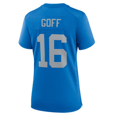 Jared Goff Detroit Lions Women's Alternate Game Jersey - Blue