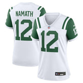 Joe Namath New York Jets Women's Classic Alternate Retired Player Game Jersey - White