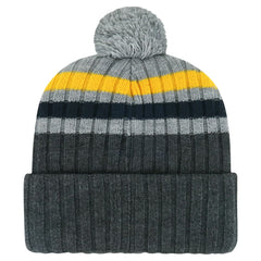 Nashville Predators '47 Stack Patch Cuffed Knit Hat with Pom Gray
