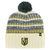 Vegas Golden Knights '47 Tavern Cuffed Knit Hat with Pom Cream