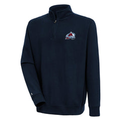 Colorado Avalanche Antigua Victory Quarter-Zip Pullover Top Navy