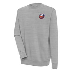 New York Islanders Antigua Victory Pullover Sweatshirt Heather Gray
