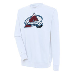 Colorado Avalanche Antigua Victory Pullover Sweatshirt White