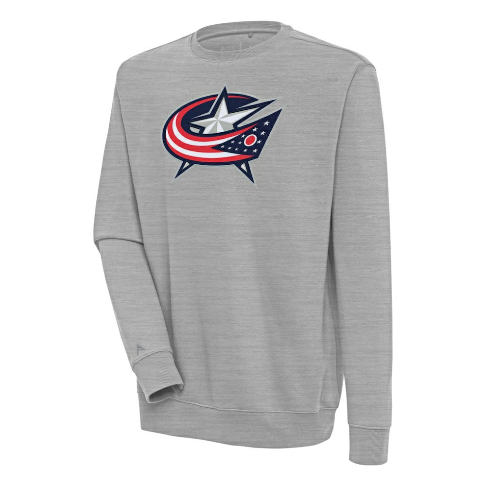 Columbus Blue Jackets Antigua Victory Pullover Sweatshirt Heather Gray