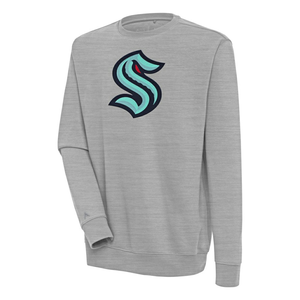 Seattle Kraken Antigua Victory Pullover Sweatshirt Heather Gray