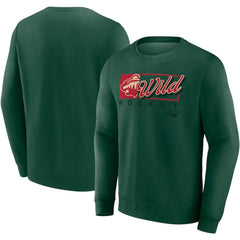 Minnesota Wild Fanatics Focus Fleece Pullover Sweatshirt Green