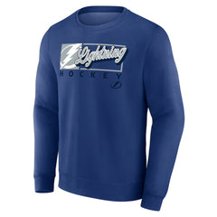 Tampa Bay Lightning Fanatics Focus Fleece Pullover Sweatshirt Blue