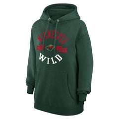 Minnesota Wild G-III 4Her by Carl Banks Women's City Graphic Fleece Pullover Hoodie Green