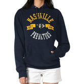 Nashville Predators G-III 4Her by Carl Banks Women's City Graphic Fleece Pullover Hoodie Navy