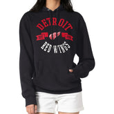 Detroit Red Wings G-III 4Her by Carl Banks Women's City Graphic Fleece Pullover Hoodie Black