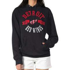 Detroit Red Wings G-III 4Her by Carl Banks Women's City Graphic Fleece Pullover Hoodie Black