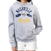 Nashville Predators G-III 4Her by Carl Banks Women's City Graphic Fleece Pullover Hoodie Heather Gray