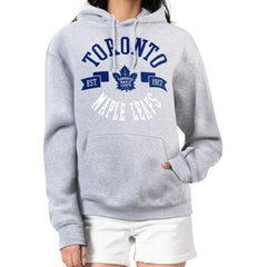 Toronto Maple Leafs G-III 4Her by Carl Banks Women's City Graphic Fleece Pullover Hoodie Heather Gray