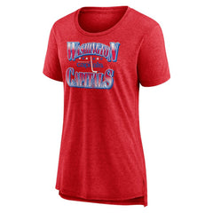 Washington Capitals Women's Crash the Net Tri-Blend T-Shirt Red