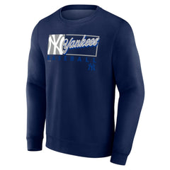 New York Yankees Focus Fleece Pullover Sweatshirt Navy