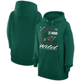Minnesota Wild Starter Arch City Team Graphic Fleece Pullover Hoodie Hunter Green