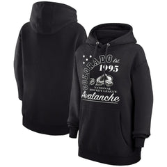 Colorado Avalanche Starter Arch City Team Graphic Fleece Pullover Hoodie Black