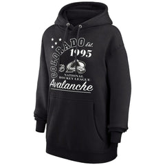 Colorado Avalanche Starter Arch City Team Graphic Fleece Pullover Hoodie Black
