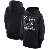 San Jose Sharks Starter Arch City Team Graphic Fleece Pullover Hoodie Black