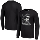 Chicago Blackhawks Starter Arch City Theme Graphic Long Sleeve T-Shirt Black