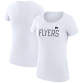 Philadelphia Flyers G-III 4Her by Carl Banks Women's Super-Slim Fit Lightweight Dot Print Team T-Shirt White