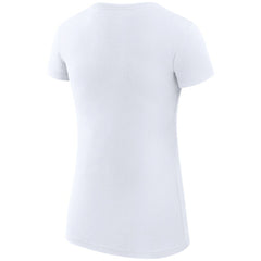 San Jose Sharks G-III 4Her by Carl Banks Women's Super-Slim Fit Lightweight Dot Print Team T-Shirt White