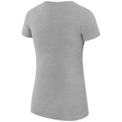 Minnesota Wild G-III 4Her by Carl Banks Women's Super-Slim Fit Lightweight Dot Print Team T-Shirt Heather Gray