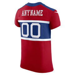 New York Giants Alternate Vapor F.U.S.E. Elite Custom Jersey - Red