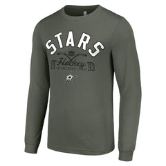 Dallas Stars Starter Puck Long Sleeve T-Shirt Green